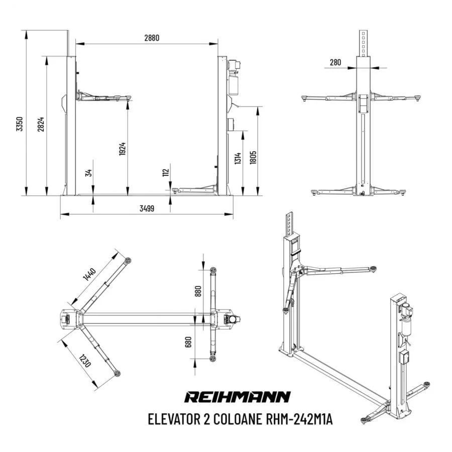 Elevator Reihmann RHM 242 M1A - 4200 kg - imagine 8